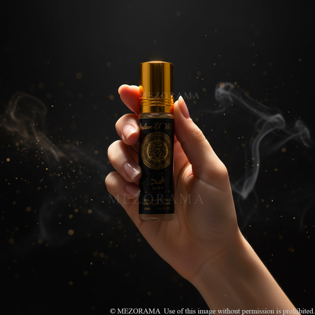 Carisma Orientale Potente, Asad, Muschio Concentrato Unisex, Roll-On Senza Alcol, 10 ml