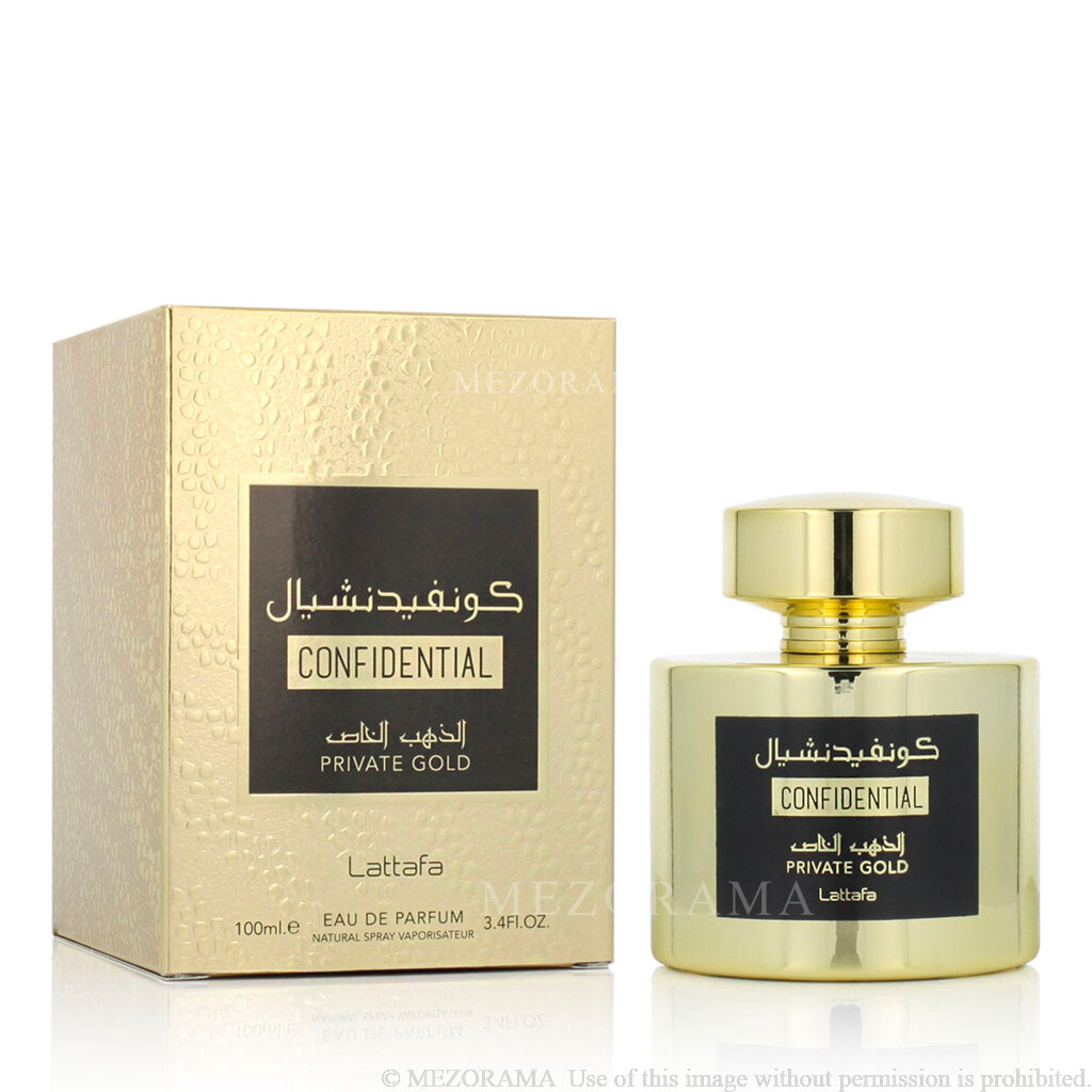 Profumo Fruttato Esotico, Confidential Private Gold, Unisex, Eau de Parfum, 100 ml