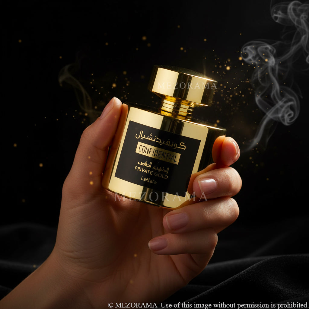 Profumo Fruttato Esotico, Confidential Private Gold, Unisex, Eau de Parfum, 100 ml
