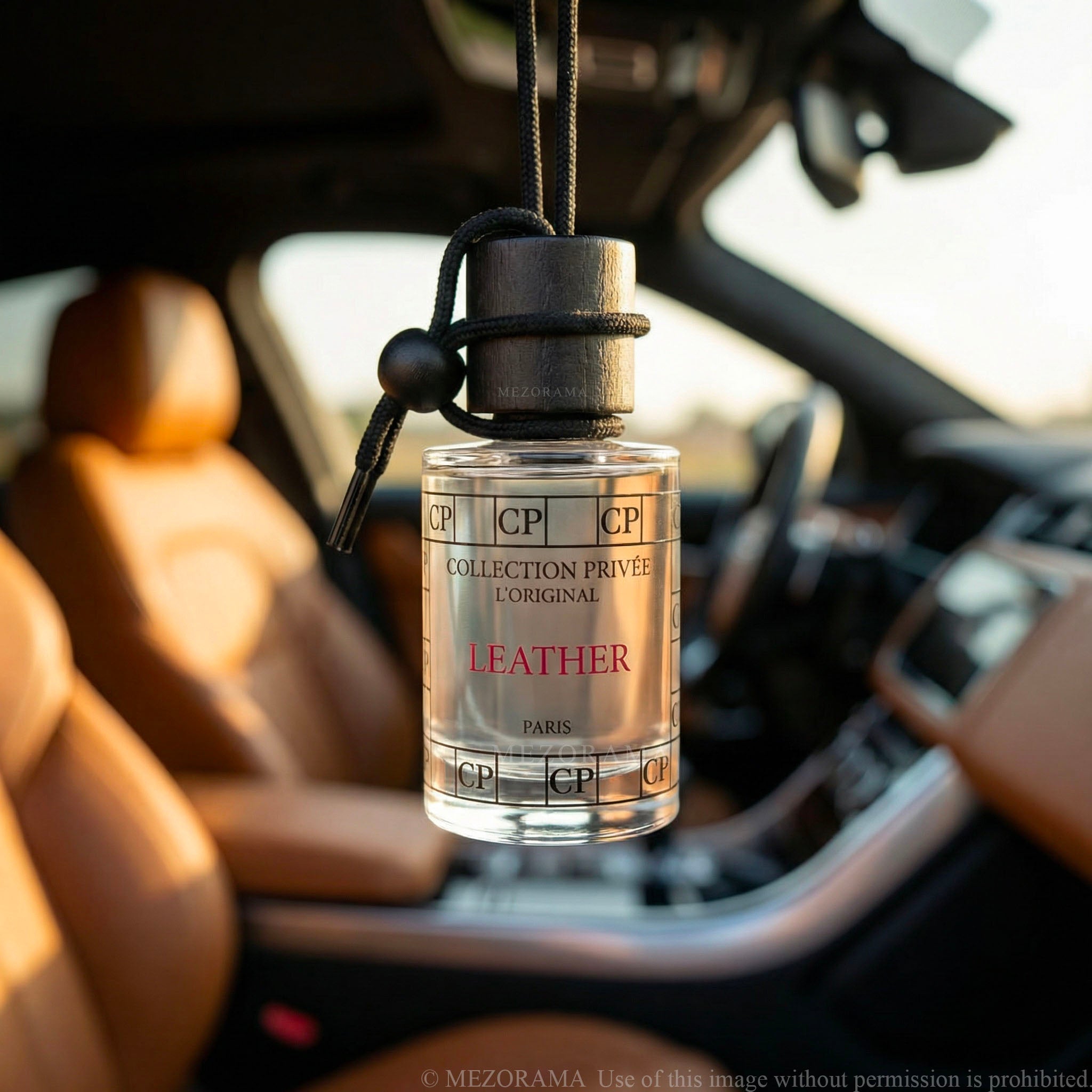 Car Perfume, Leather Scent, Hanging Diffuser, 10ml