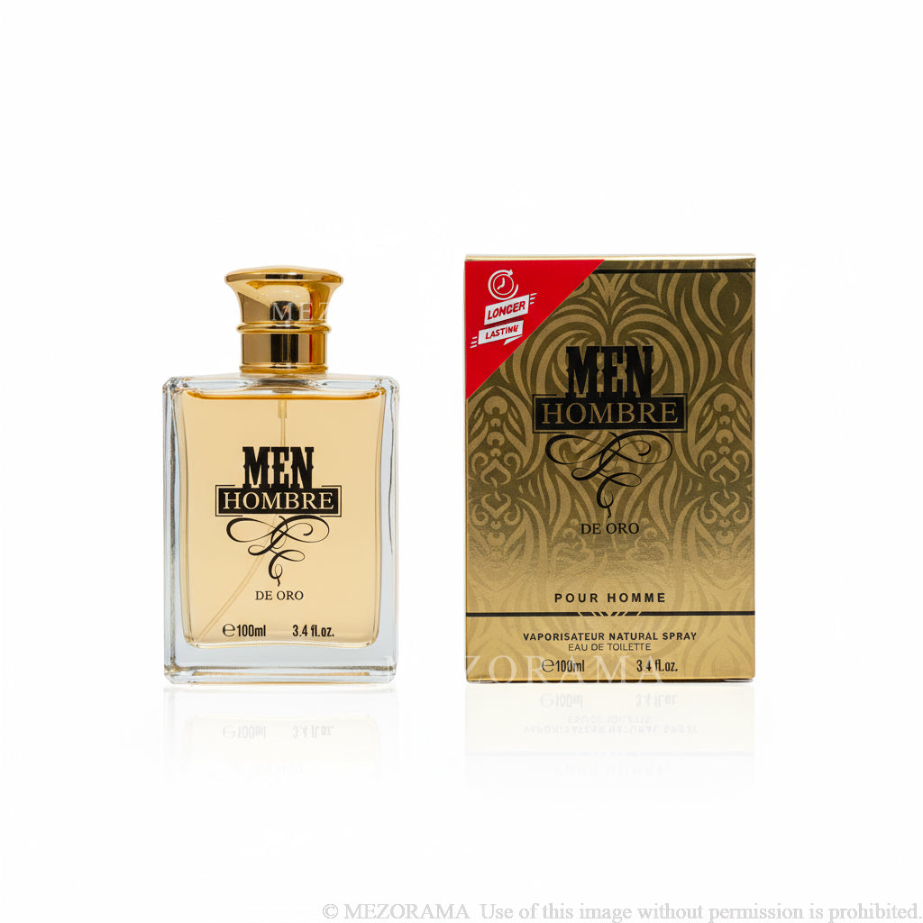 Proiezione Lunga Durata, MEN HOMBRE DE ORO, Eau de Parfum, 100 ml