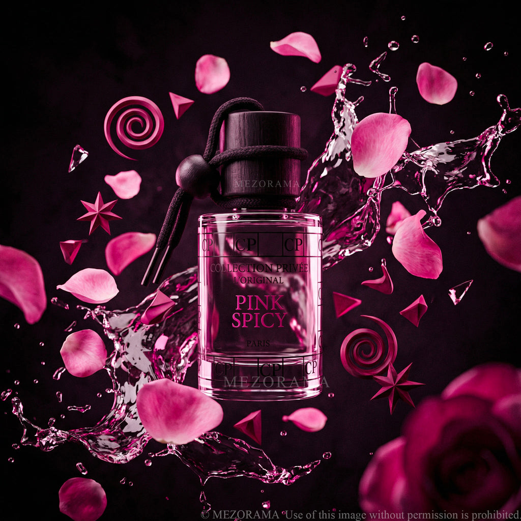Car Perfume, Pink Spicy Scent, Spicy Floral, Hanging Diffuser