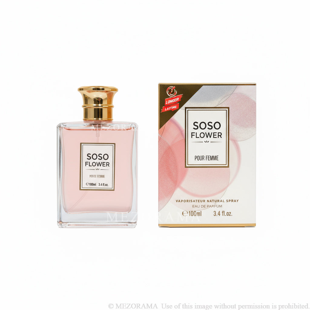 Floreale Polvere Lunga Durata, SOSO FLOWER, Eau de Parfum, 100 ml