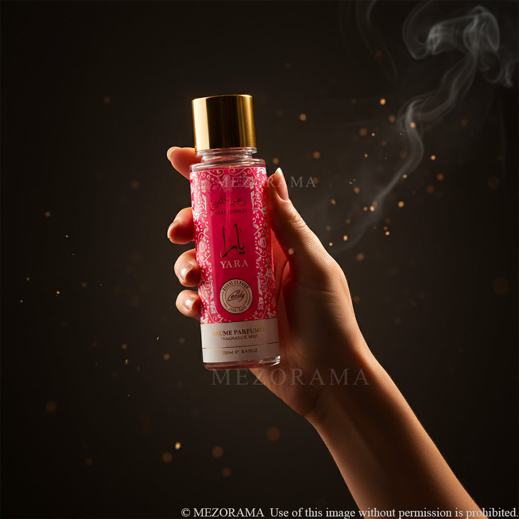 Nebbia Virale Lunga Durata, YARA CANDY, Profumo Spray Corpo e Capelli, 250 ml