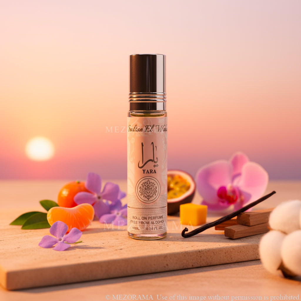 Long Lasting Perfume, YARA ROSE Perfume Roll-on, Concentrated Perfume Oil Alcohol-Free, 10 ml