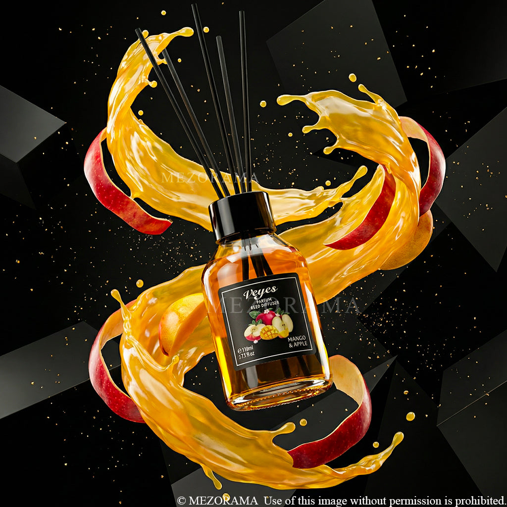 DIFFUSORI Ambiance Gourmand Intensa, Diffuseur Veyes, Lampone & Vaniglia, Profumatore per Casa Decorativo, 110ml